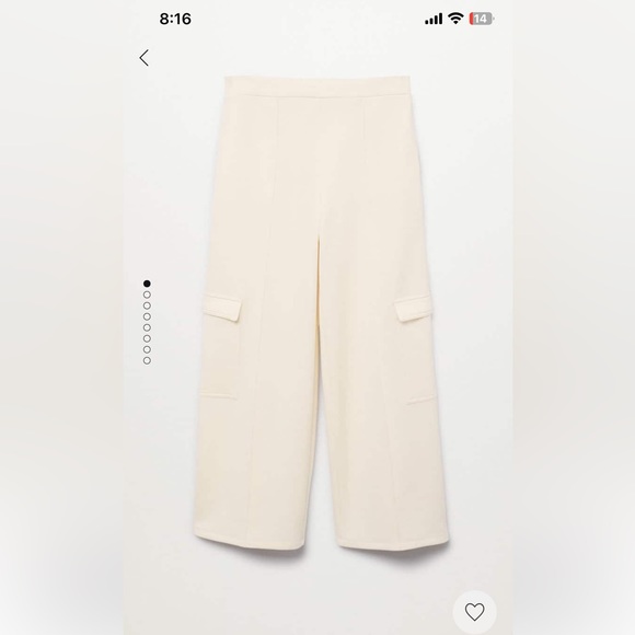 Mango Wide Leg Pants with pockets - Picture 3 of 9